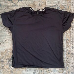 Tuckernuck sport navy shorts sleeve boyfriend tee size M